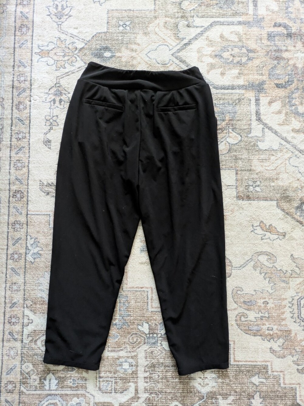 Halara Black Ribbed Pants - Picture 4 of 5